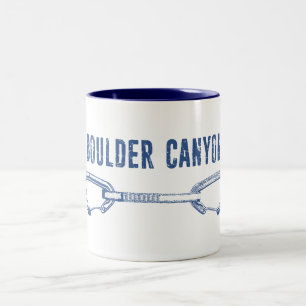 Taza Bicolor Cañón Boulder Colorado Climbate Quickdraw