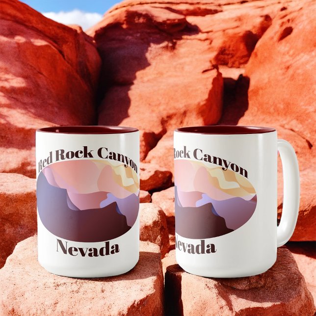 Taza Bicolor Cañón de Rock Rojo, Nevada (Subido por el creador)