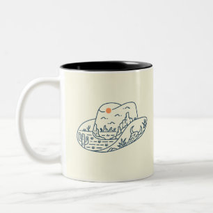 Taza Bicolor Cañón del desierto Gorra Cowboy