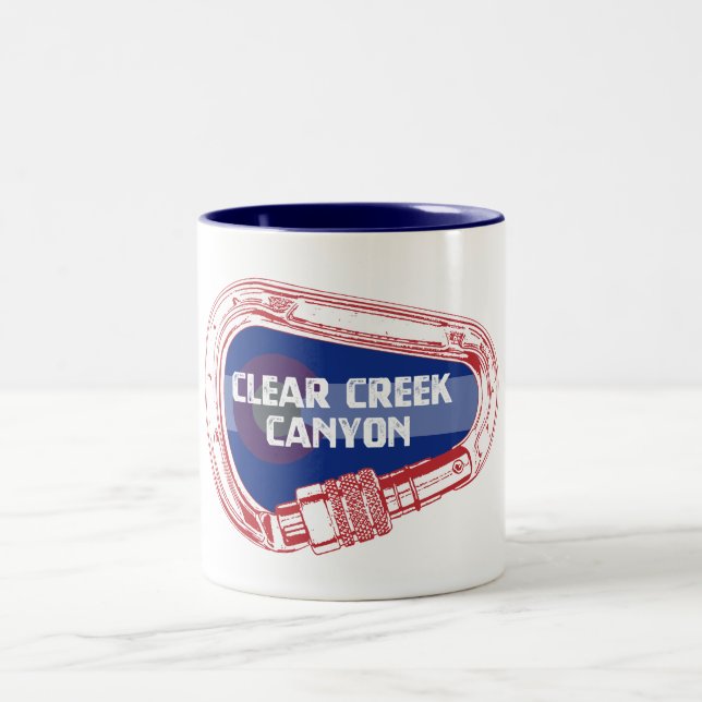 Taza Bicolor Cañón transparente Colorado Climber Carabiner (Centro)