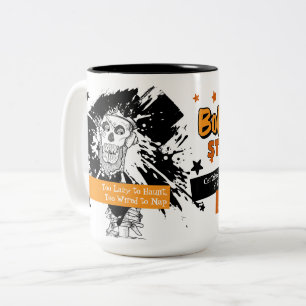 Taza Bicolor Cansado hasta los huesos, todavía conectado – Esqu