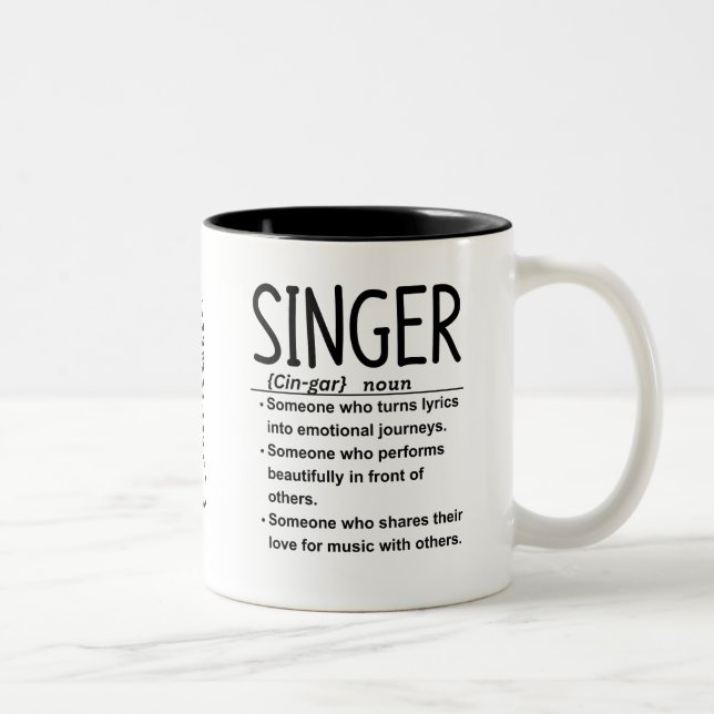 Taza Bicolor Cantante (Derecha)