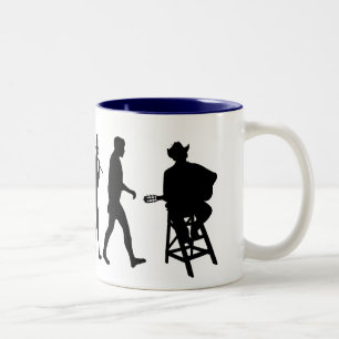 Taza Bicolor Cantante de la música country de la música count