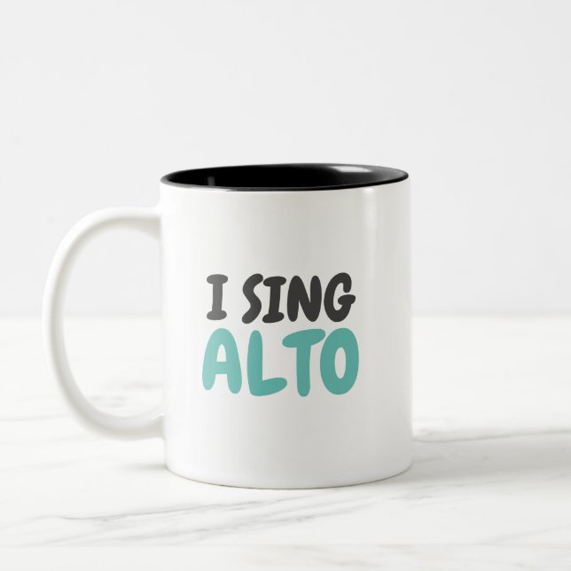 Taza Bicolor Canto música de Alto (Izquierda)