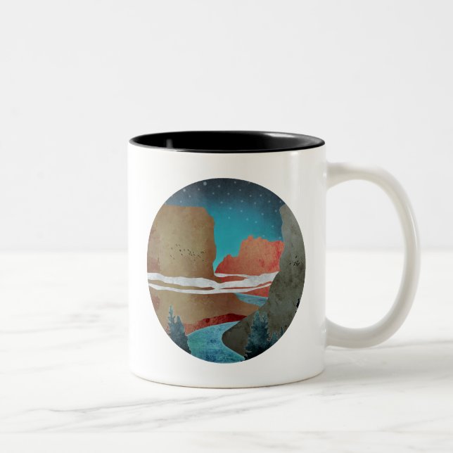 Taza Bicolor Canyon Birds (Derecha)