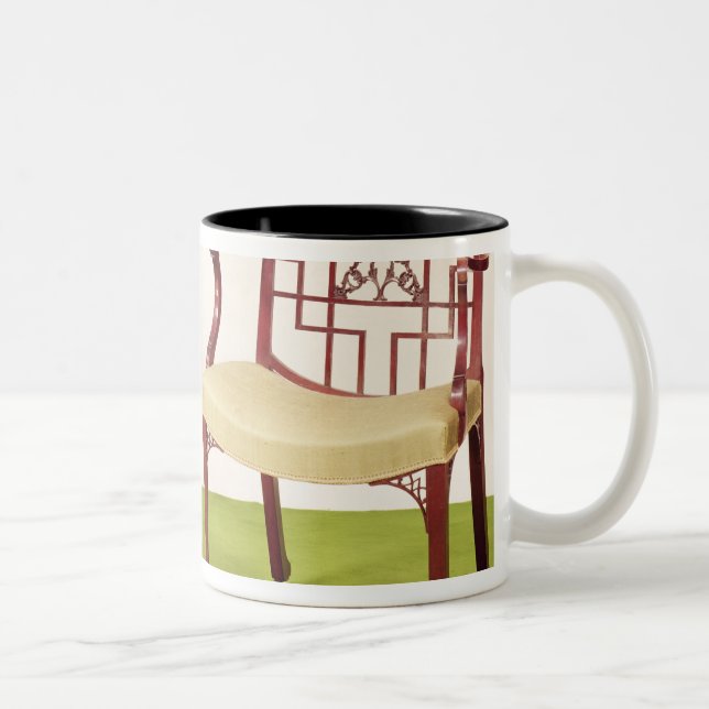 Taza Bicolor Caoba de Chippendale que cena sillas (Derecha)