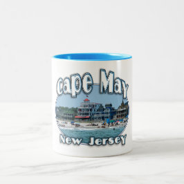 Taza Bicolor Cape May por el engranaje del jersey de la playa