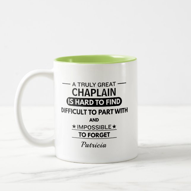 Taza Bicolor Capellán Personalizado  (Izquierda)
