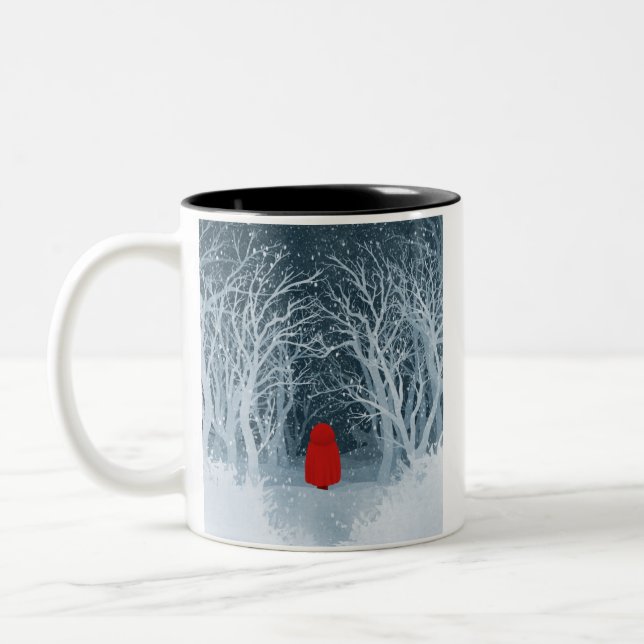 Taza Bicolor Caperucita Roja (Izquierda)