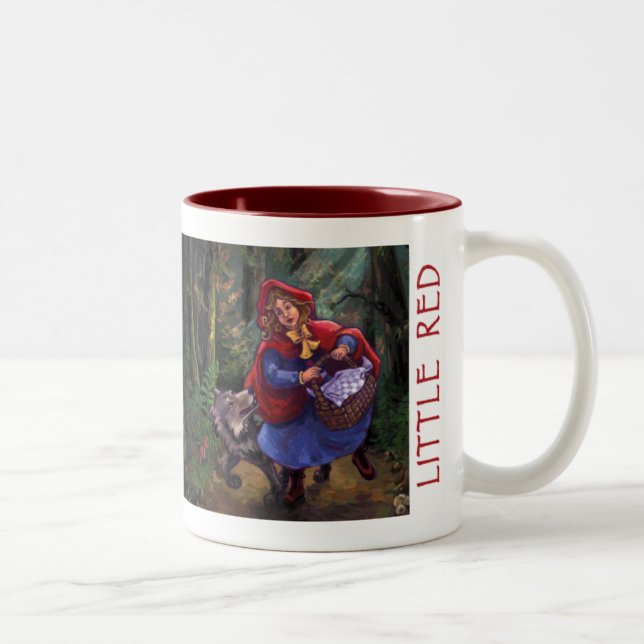 Taza Bicolor Caperucita Roja (Derecha)