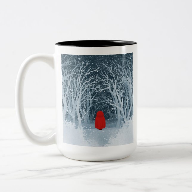 Taza Bicolor Caperucita Roja (Izquierda)