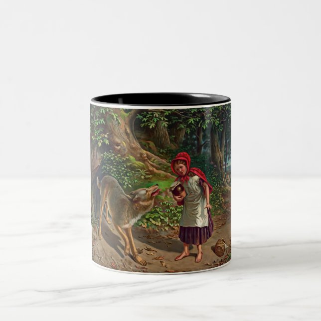 Taza Bicolor Caperucita Rojo (Centro)