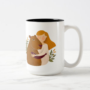 Taza Bicolor Capibara Mug clásico inspirado en el arte