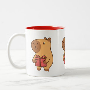 Taza Bicolor Capibara y Mug actual   Mug de regalo para Anima