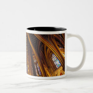 Taza Bicolor capilla baja de La Sainte-Chapelle, París,