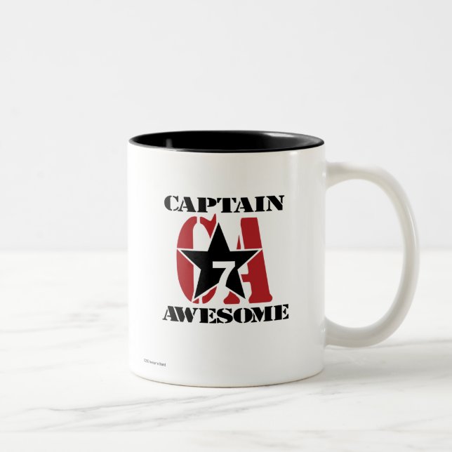 Taza Bicolor Capitán Awesome (Derecha)