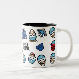 Taza Bicolor Capitán Boomerang Emoji Pattern del pelotón el  