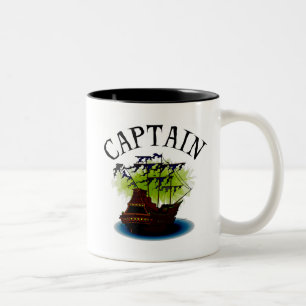 Taza Bicolor Capitán del pirata