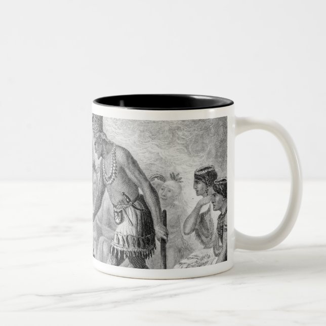 Taza Bicolor Capitán Smith rescatado por Pocahontas (Derecha)