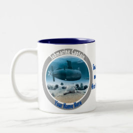 Taza Bicolor Capitán submarino