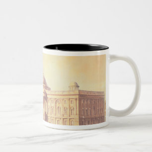 Taza Bicolor Capitolio de los Estados Unidos, grabado cerca