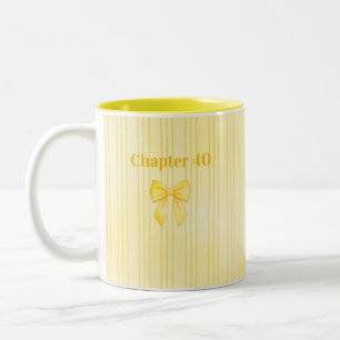 Taza Bicolor Capítulo 40 Regalo Rayado Cumpleaños para Mujeres 