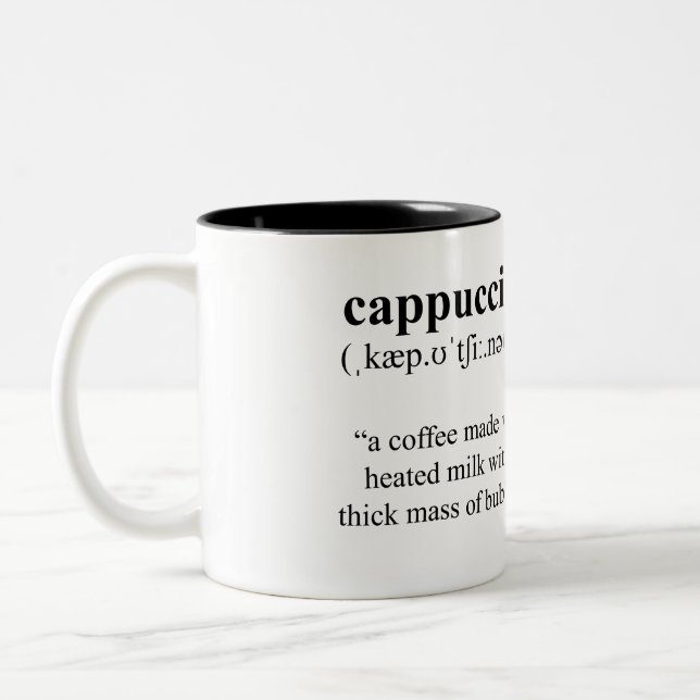 Taza Bicolor Cappuccino Mug (Izquierda)