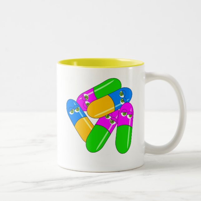 Taza Bicolor Cápsulas de la tableta (Derecha)