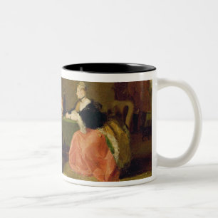 Taza Bicolor Captain a Macheath Upbraided de Polly y de Lucy en