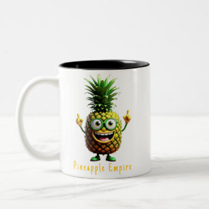Taza Bicolor Captain PineBeard Coffee Mug - Imperio de la piña