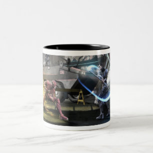 Taza Bicolor Captura de pantalla: Flash contra Nightwing