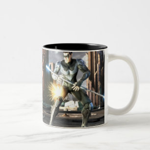 Taza Bicolor Captura de pantalla: Harley vs Nightwing