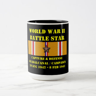 Taza Bicolor Captura Y Defensa De La Campaña De Guadalcanal
