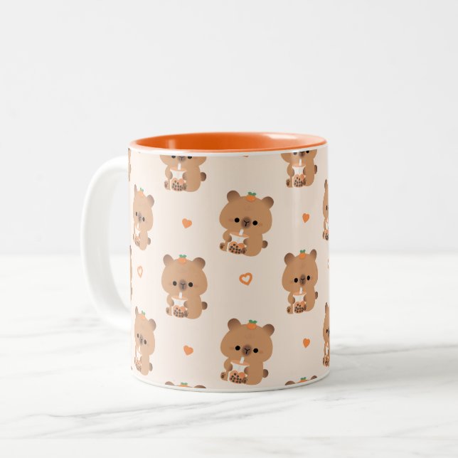 Taza Bicolor Capybara Boba (Anverso izquierdo)