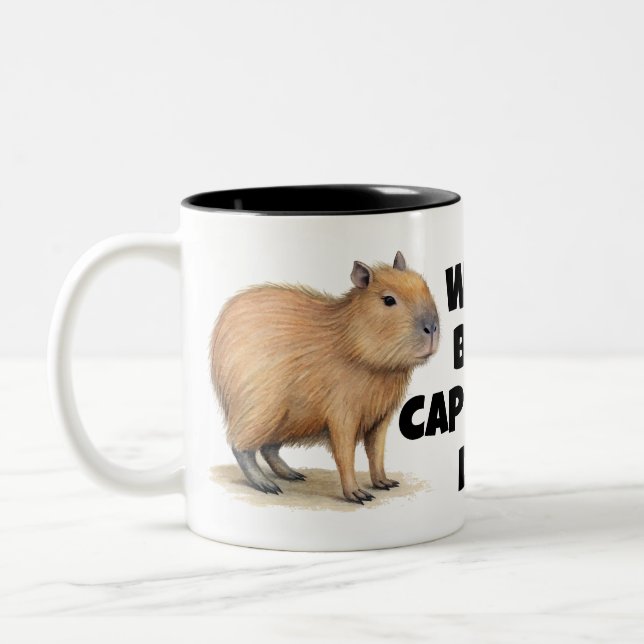 Taza Bicolor Capybara Mug personalizado (Izquierda)