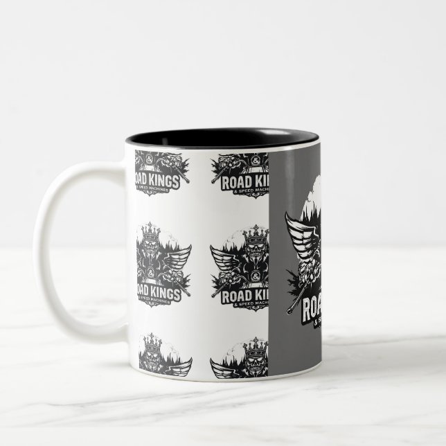 Taza Bicolor Car & Bike Adventure Mug  (Izquierda)