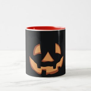 Taza Bicolor Cara de calabaza para Halloween