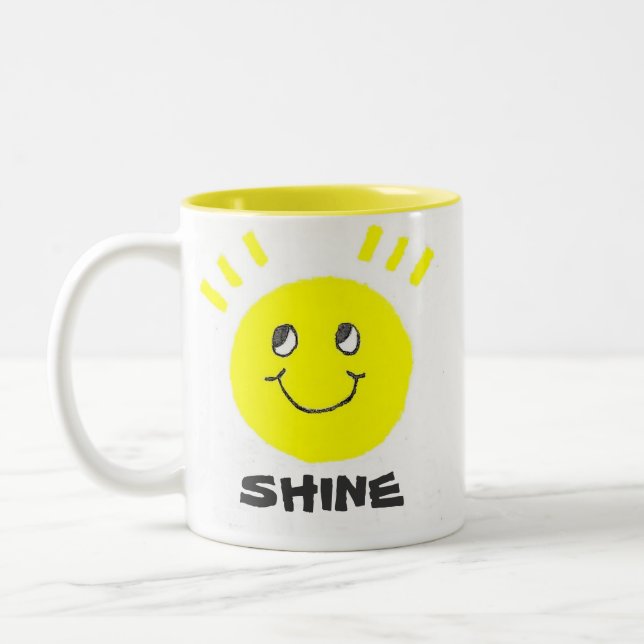 Taza Bicolor Cara del brillo (Izquierda)