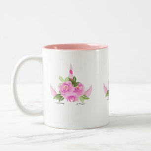 Taza Bicolor Cara del unicornio