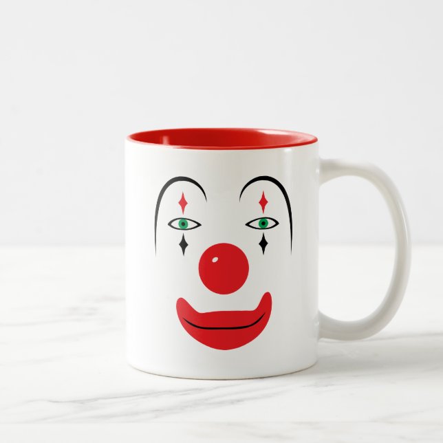 Taza Bicolor Cara feliz del payaso (Derecha)