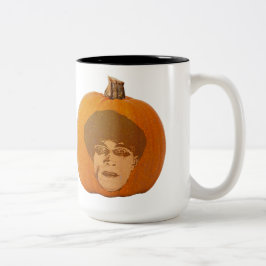 Taza Bicolor Cara Jack o' Lantern Caligari, calabaza de Hallowe