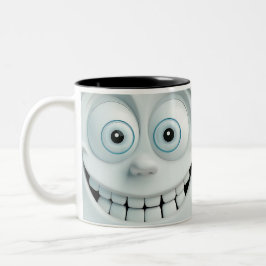Taza Bicolor Cara sarcástica 3D