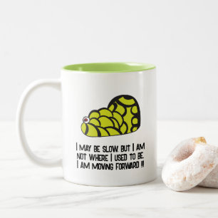 Taza Bicolor Caracol Caprichoso Divertido