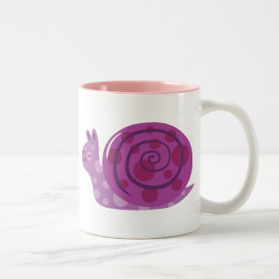 Taza Bicolor Caracol morado