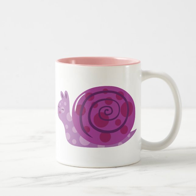 Taza Bicolor Caracol morado (Derecha)