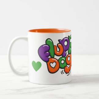 Taza Bicolor Carácter de Perros Fluppy Moxley Dos Mug Tonados
