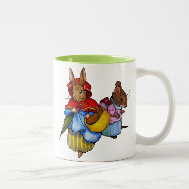 Taza Bicolor Caracteres de Beatrix Potter: Arte a pulso: (Derecha)