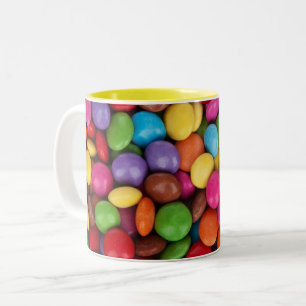 Taza Bicolor Caramelo de Botón Colorido