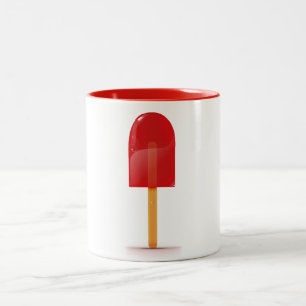 Taza Bicolor Caramelo de Hielo Rojo