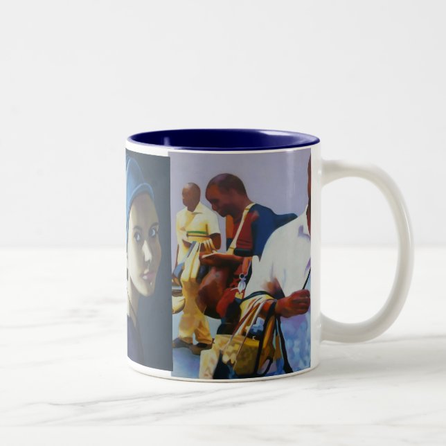 Taza Bicolor Caras de Italia (Derecha)